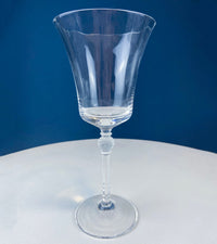 Crystal Wine Goblets with Frosted Ball Stem – Enchantress by Mikasa, Set of 9