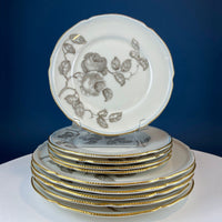 Castleton Gloria Porcelain Dinner Set – 24 Piece Hand Painted Rose Design