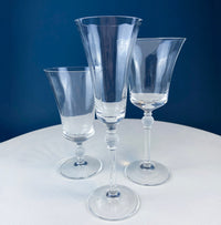 Crystal Wine Goblets with Frosted Ball Stem – Enchantress by Mikasa, Set of 9