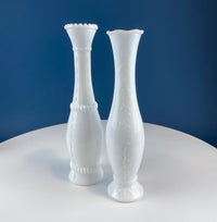 Milk Glass Vases – Set of 7 Assorted Shapes & Sizes