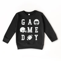 Kids Game Day Football Sweatshirt (Various Colors)