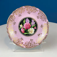 Vintage Pink Reticulated Saucers – Set of 5 Mix & Match Plates