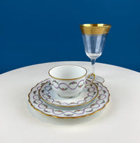 Antique Tiffin Franciscan Gold Rim Wine Goblets – Set of 6