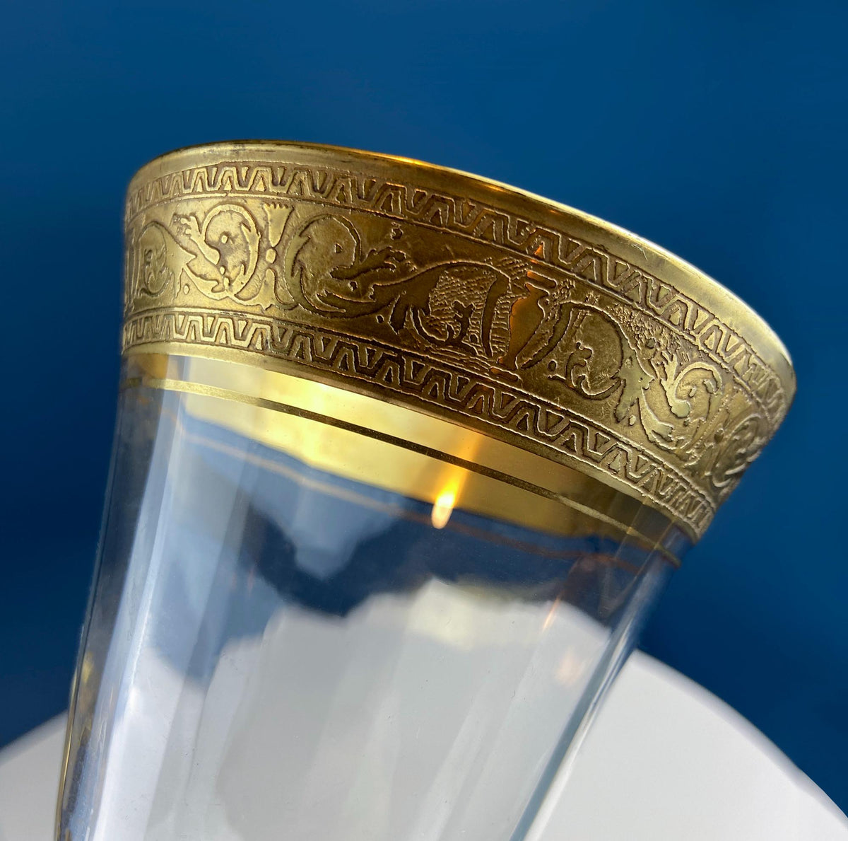 Antique Tiffin Franciscan Gold Rim Wine Goblets – Set of 6