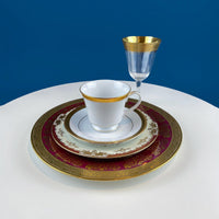 Antique Tiffin Franciscan Gold Rim Wine Goblets – Set of 6