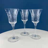 Vintage Heisey “Danish Princess” Crystal Goblets – Set of 8
