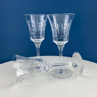 Vintage Heisey “Danish Princess” Crystal Goblets – Set of 8