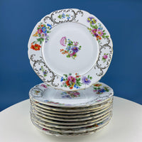 Antique Victoria Czechoslovakia Dish Set – 56 Piece Floral Collection