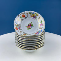 Antique Victoria Czechoslovakia Dish Set – 56 Piece Floral Collection