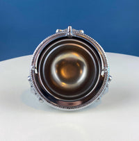 Iruinware Silver Caviar Dome Dish – Lion Feet Serving Bowl