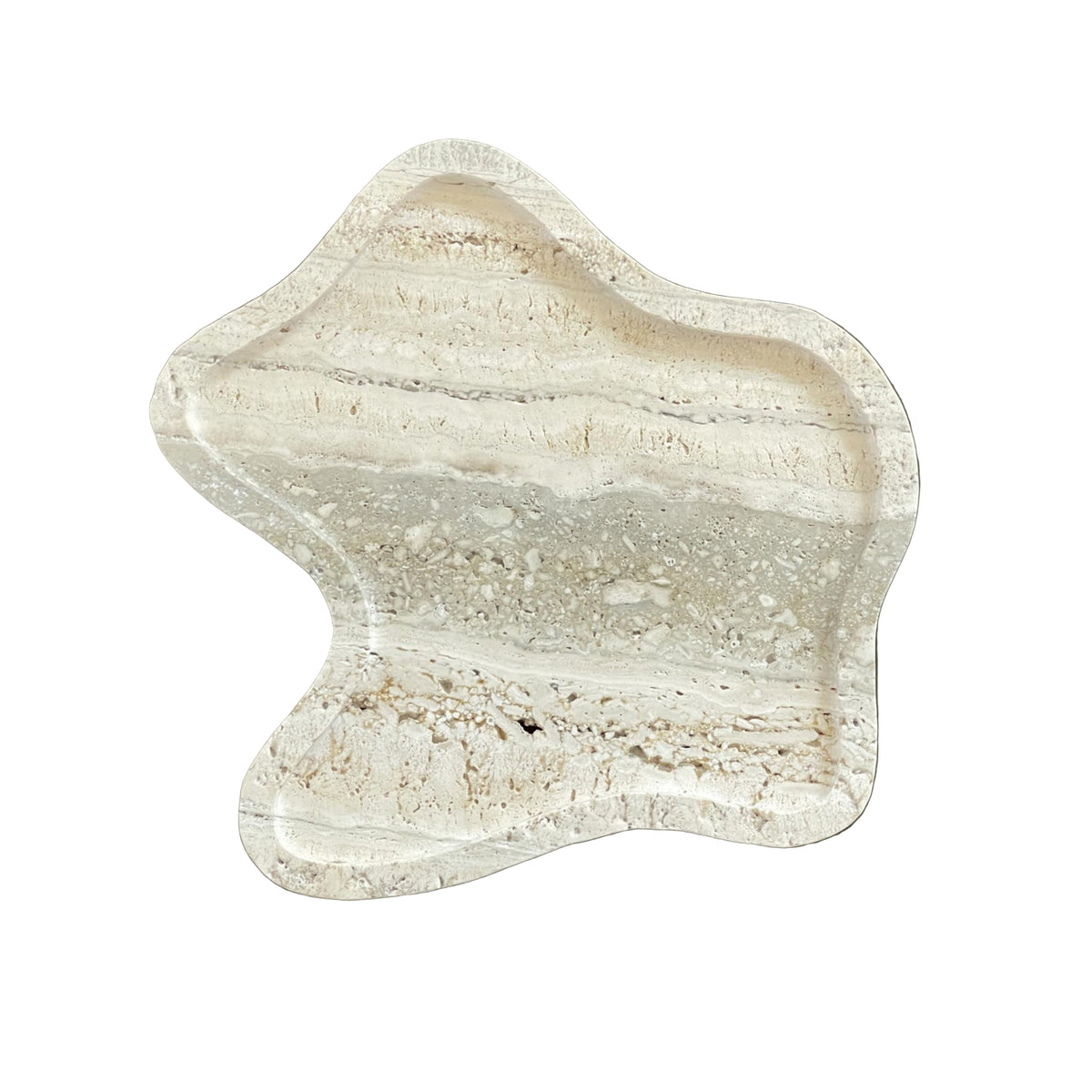 Flo Tray in Travertine