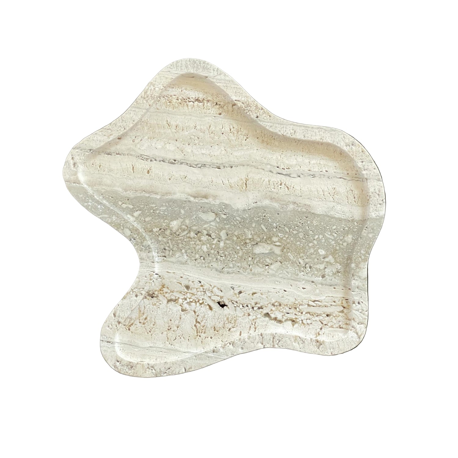 Flo Tray in Travertine