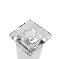 Pair of 11” Sleek Solid Crystal Candlesticks (Various Colors)