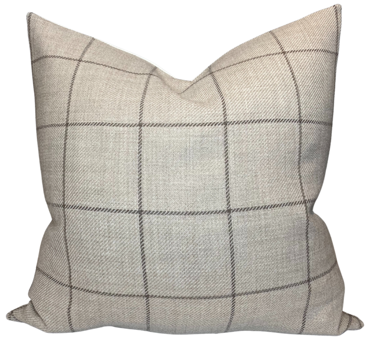 Bancroft Wool Pillow Cover in Malt Brown, Schumacher Textiles (Various Sizes)