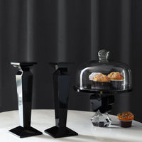 Pair of 11” Sleek Solid Crystal Candlesticks (Various Colors)