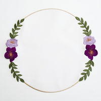 Jasmine White Round Faux Leather Placemat