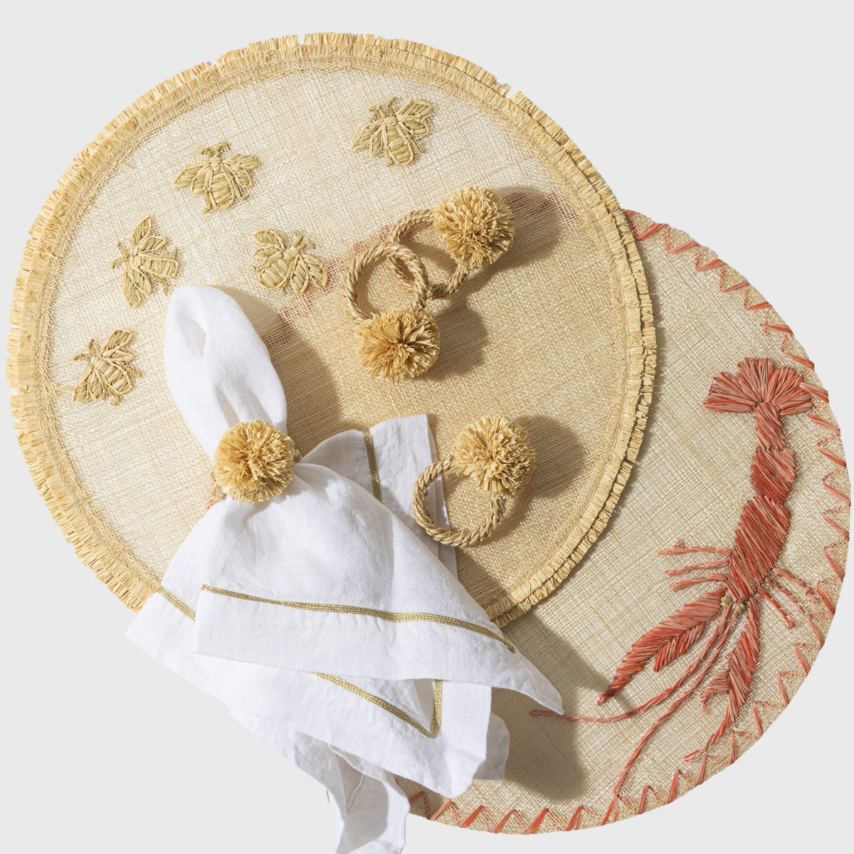 Straw Bee Placemats – Set of Four