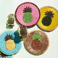 Pineapple Coasters – Set of 4