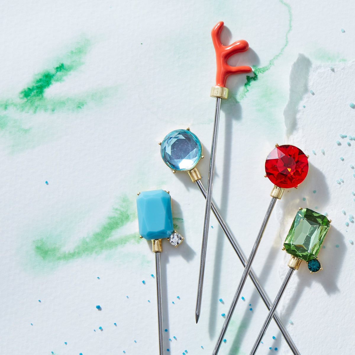 Bright Gem Cocktail Picks – Set of 6