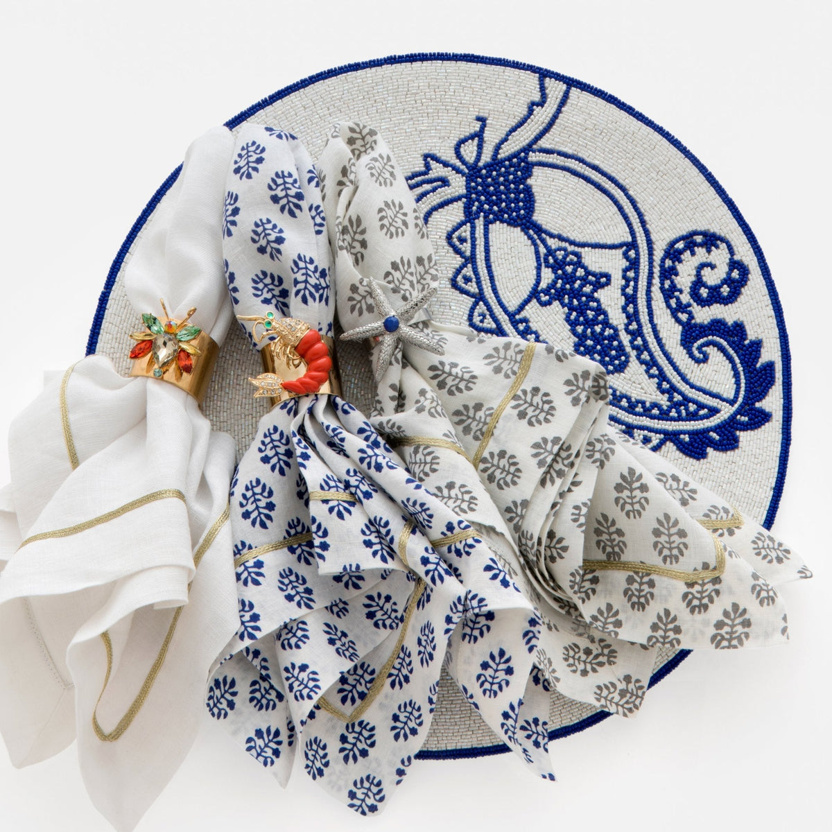 Shrimp Napkin Rings (Set of 2)