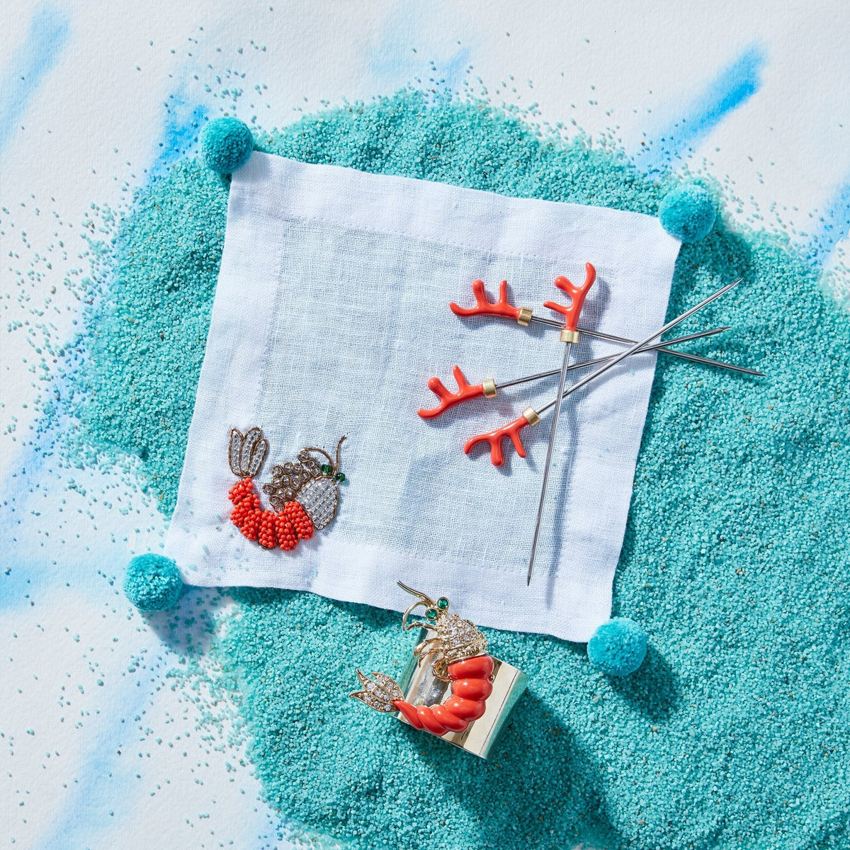 Shrimp Cocktail Napkins – Set of 4
