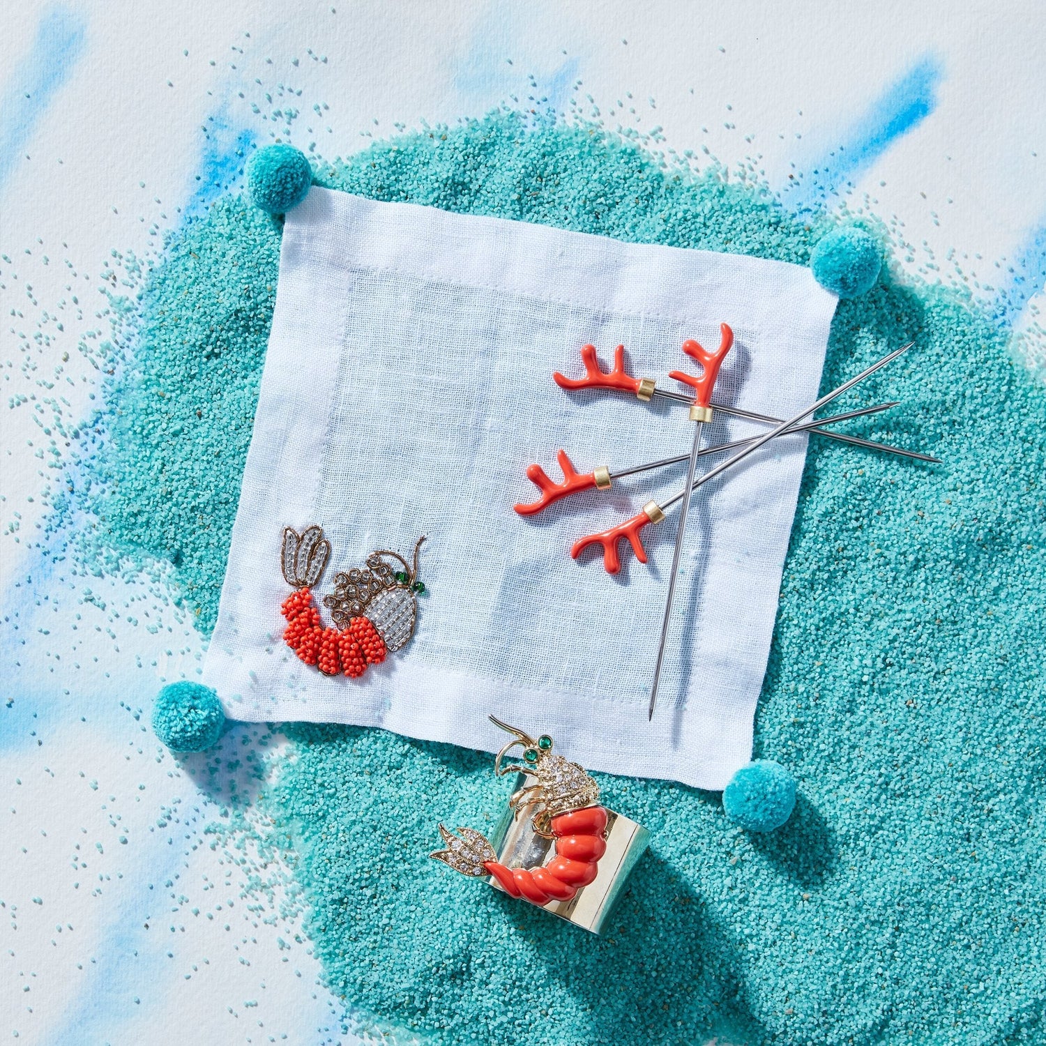 Shrimp Cocktail Napkins – Set of 4