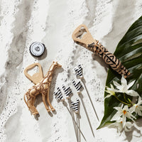 Zebra Bottle Opener with Crystals