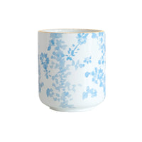 "Aster" Vase in Blue and Ivory