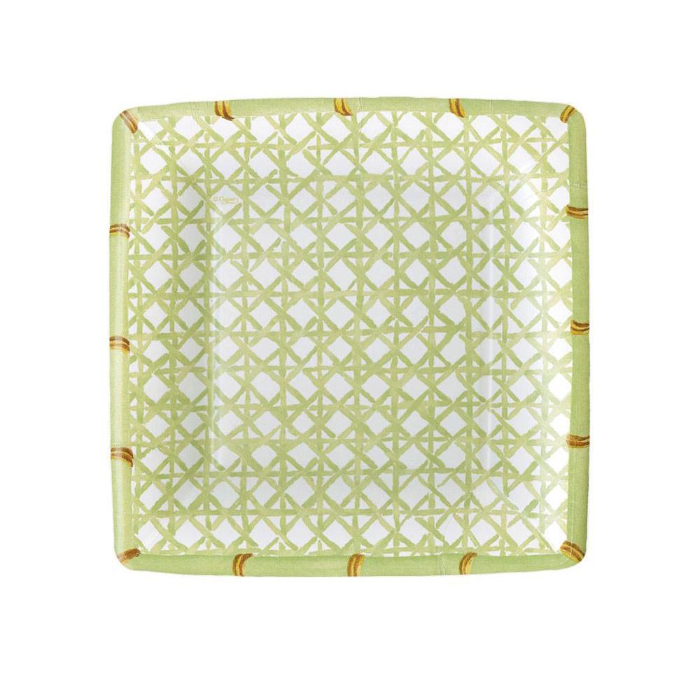 Cane Trellis Paper Salad/Desert Plate - Square