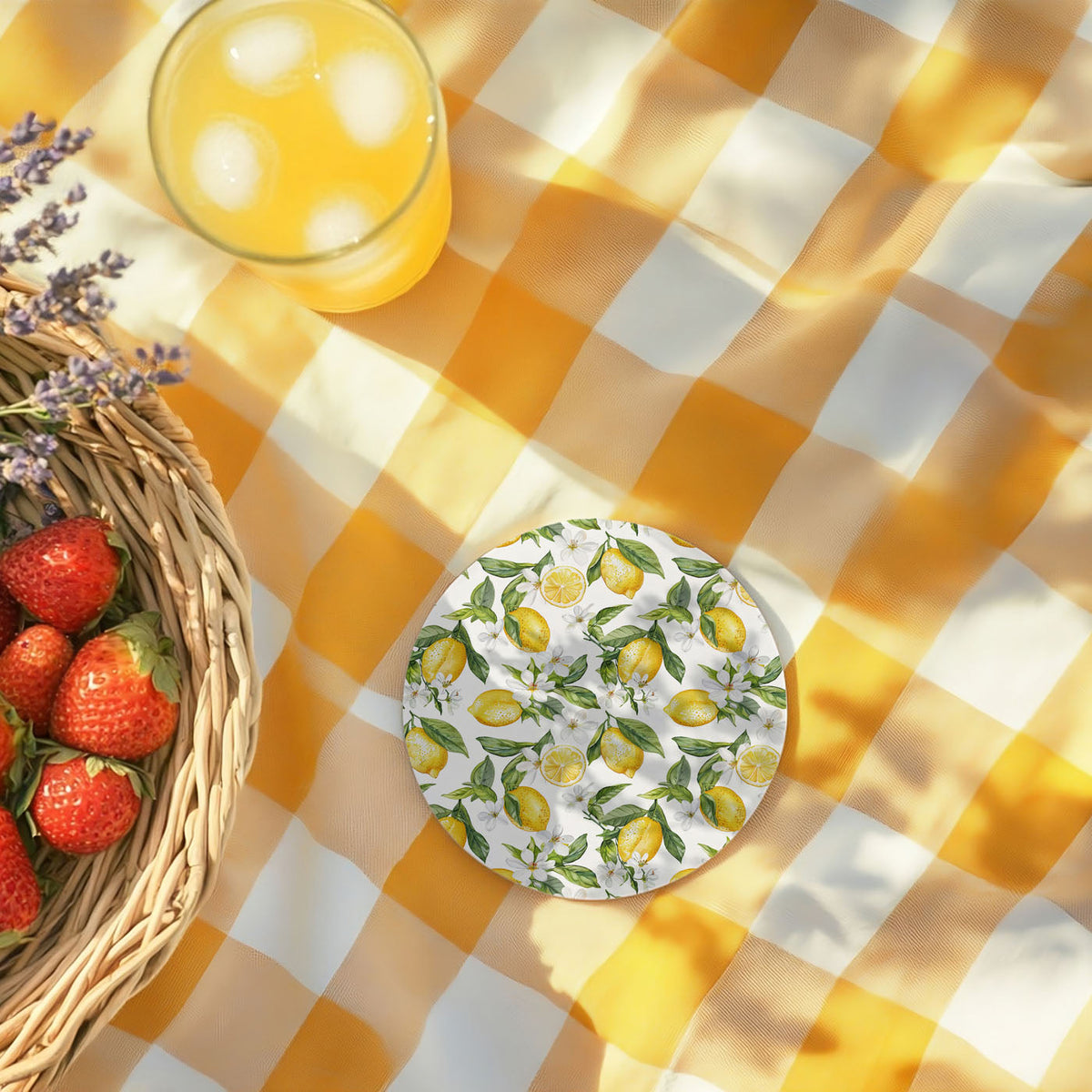 Mediterranean Lemon Coasters