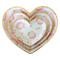 Leopard Print Heart Dishes (Various Sizes and Colors))