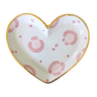 Leopard Print Heart Dishes (Various Sizes and Colors))