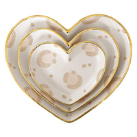 Leopard Print Heart Dishes (Various Sizes and Colors))