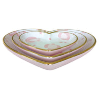 Leopard Print Heart Dishes (Various Sizes and Colors))