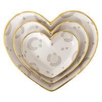 Leopard Print Heart Dishes (Various Sizes and Colors))