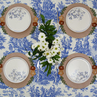 Fall Round Faux Leather Placemat