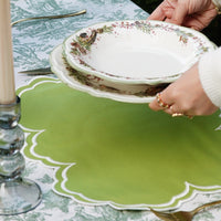 Aquelle Green Rectangle Fabric Placemat
