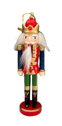Wooden Nutcracker Ornament - King