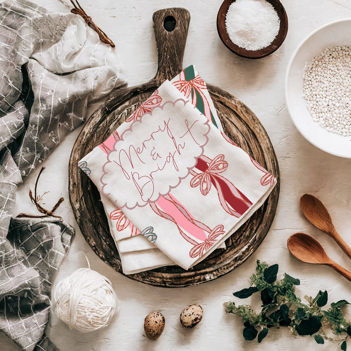 Merry Bright Coquette Kitchen Towel