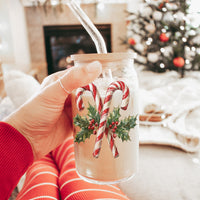 Candy Cane Holly Cup
