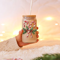Candy Cane Holly Cup