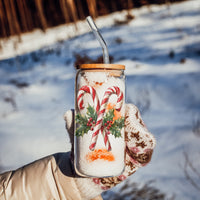 Candy Cane Holly Cup