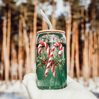 Candy Cane Holly Cup