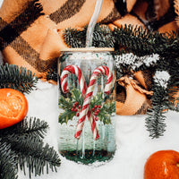 Candy Cane Holly Cup