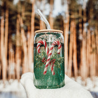 Candy Cane Holly Cup