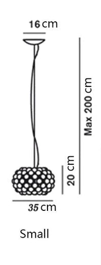 Modern Glass Pendant Lamp (Various Sizes)