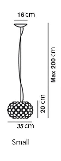 Modern Glass Pendant Lamp (Various Sizes)