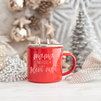 16oz Holiday Candle Mug (Various Scents and Phrases)