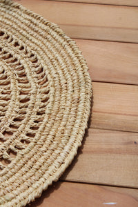 Tous Les Jours Raffia Crochet Placemat – 14"