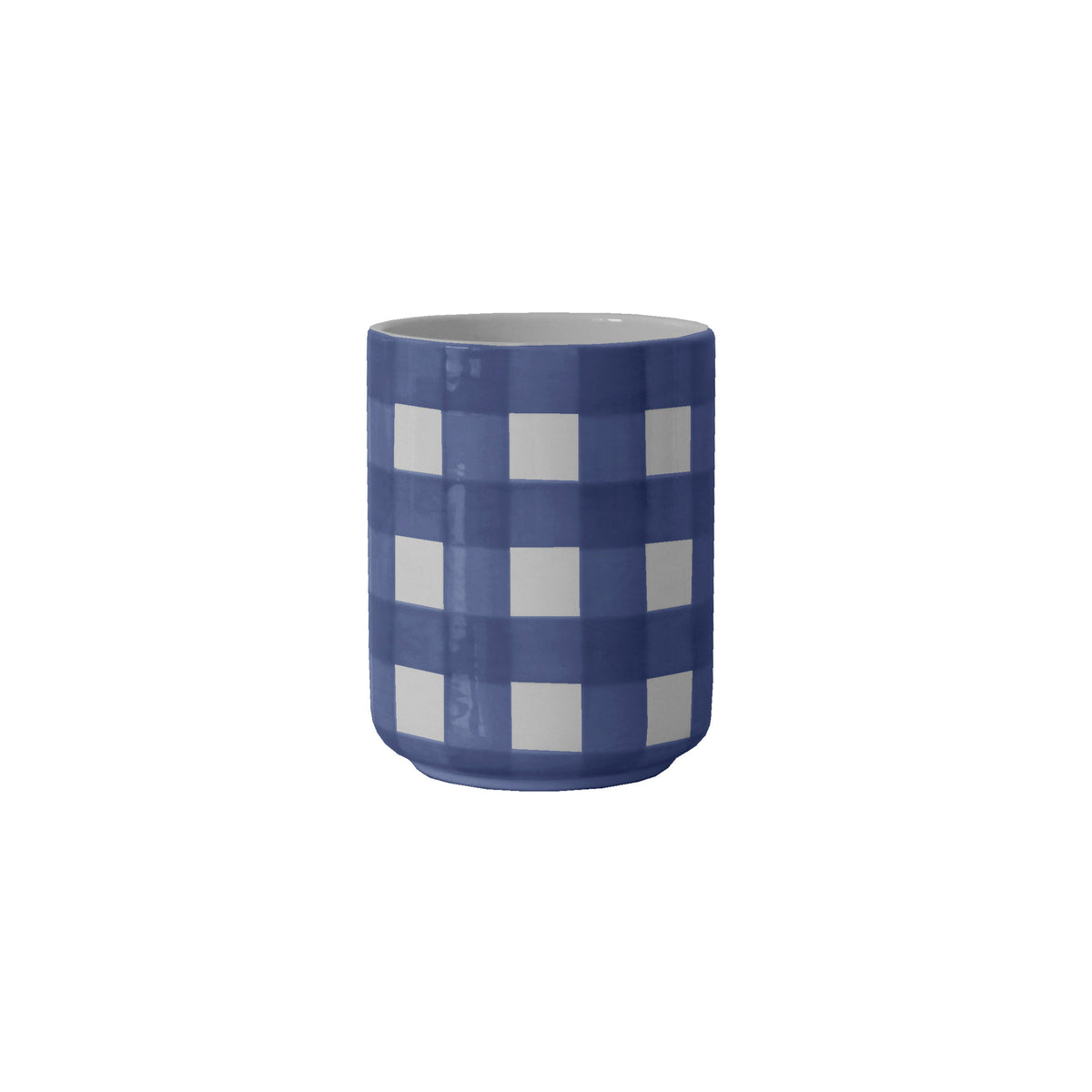 Gingham Large Vase/ Utensil Holder (Various Sizes & Colors)